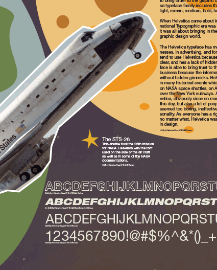 closeup of a magazine page